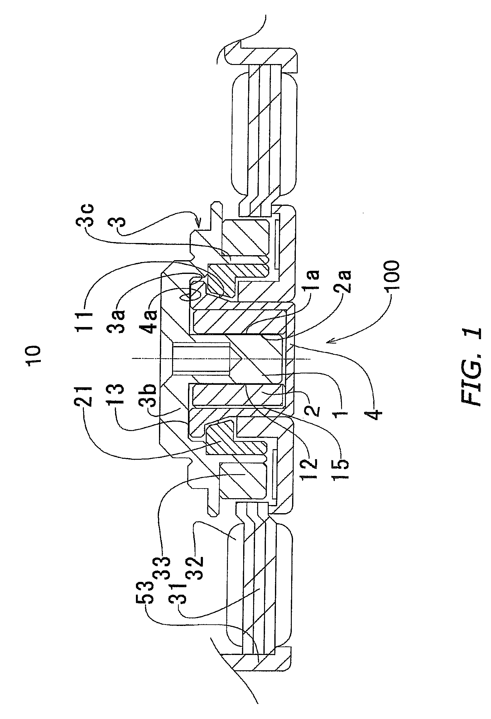 Fluid dynamic pressure bearing and recording disk drive device comprising the same