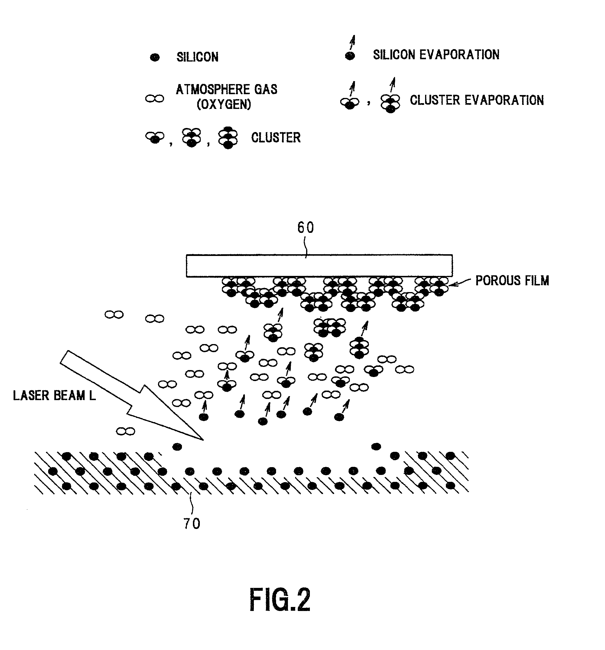 Method for forming porous film, insulating film for semiconductor element, and method for forming such insulating film
