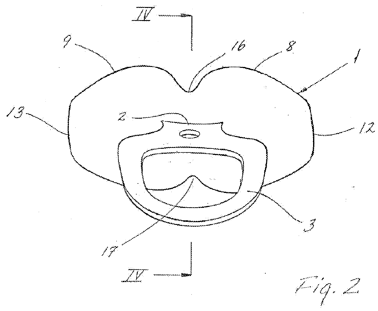 Device for training of face, lip and throat muscles