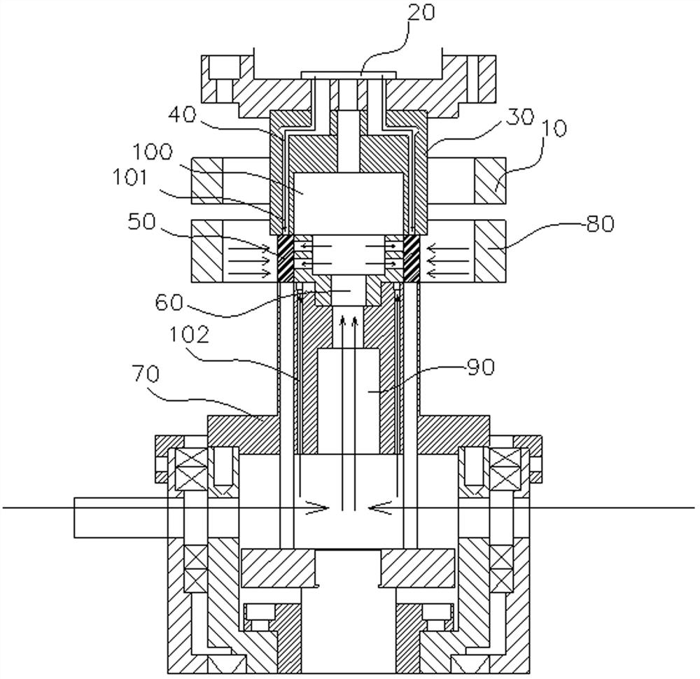 Rapid demolding method after press quenching of synchronous ring and synchronous ring press quenching device thereof