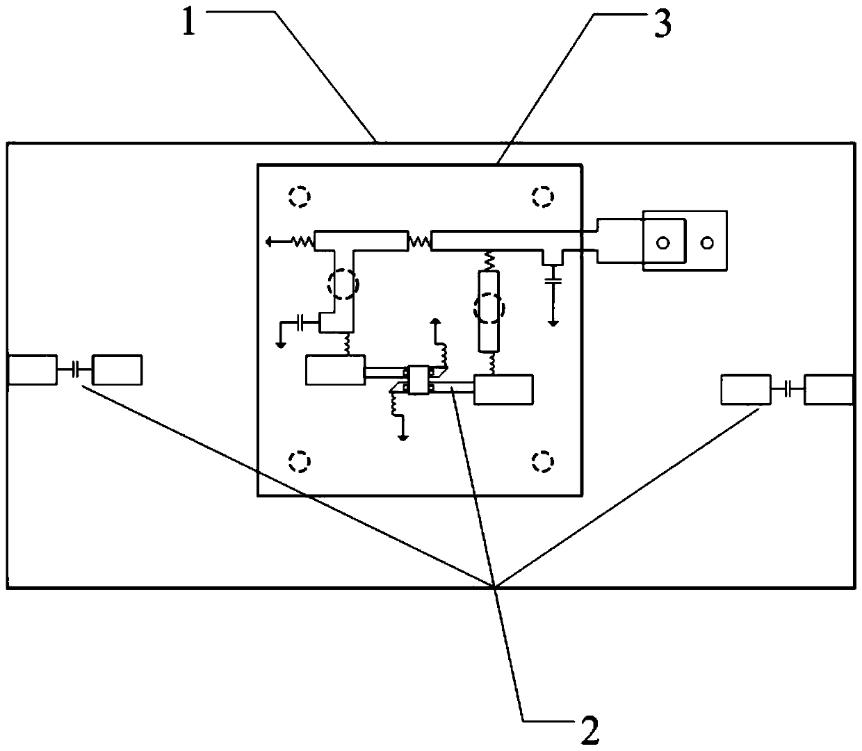 Self-designed low-noise amplifying circuit experimental device