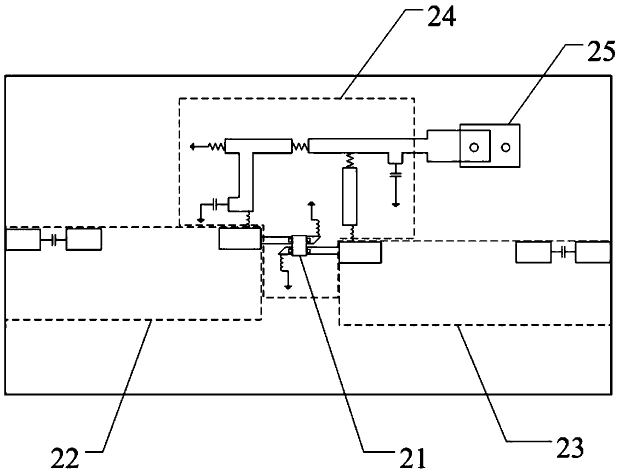 Self-designed low-noise amplifying circuit experimental device