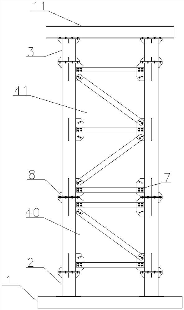 Fabricated support for bridge construction