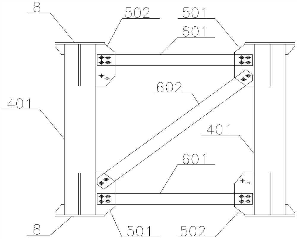 Fabricated support for bridge construction