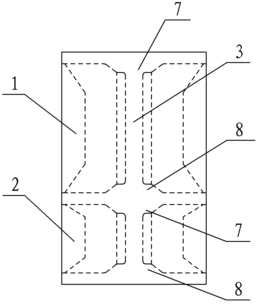 Longitudinal beam of combined wood-plastic pallet