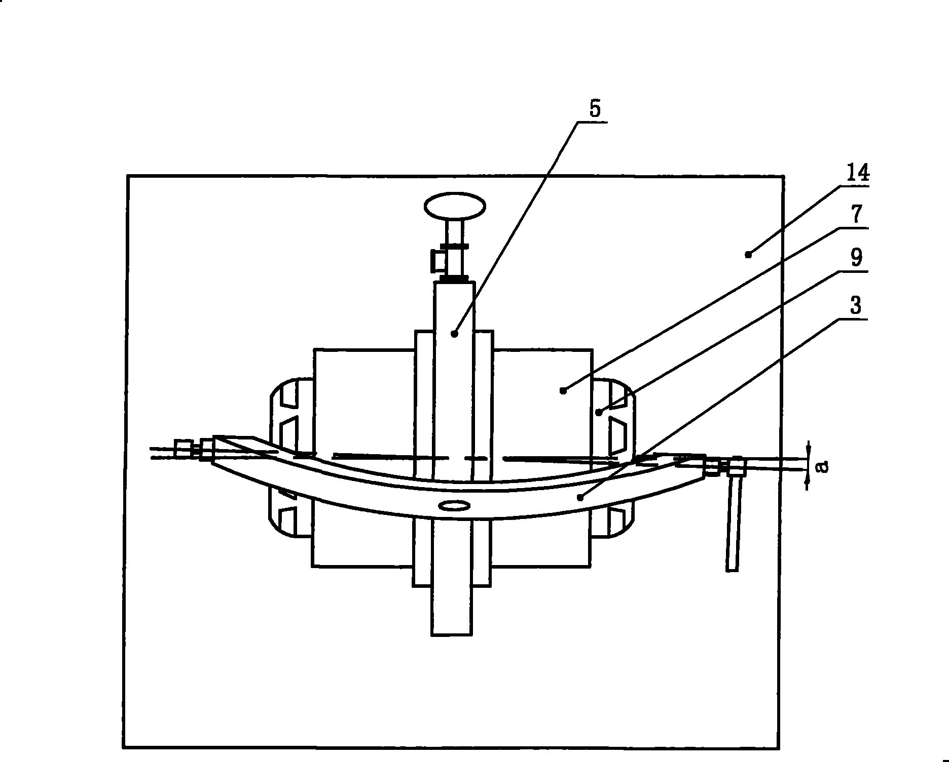 Seal and bulge test device of shell of gas flow meter