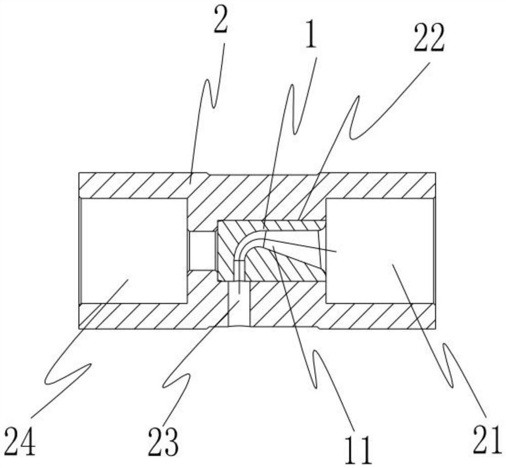 Deflection nozzle