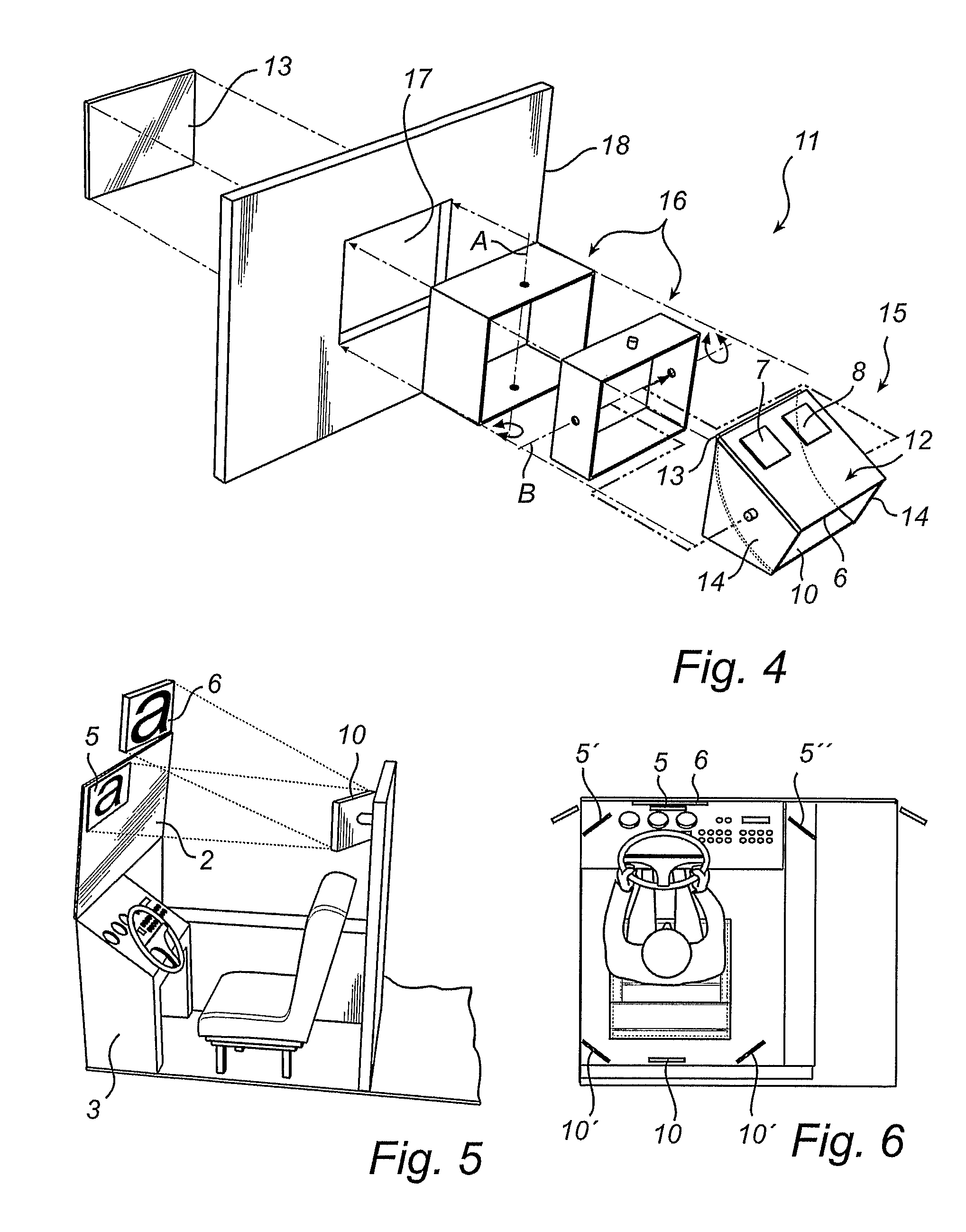 Device and System for Display of Information, and Vehicle Equipped with Such a System