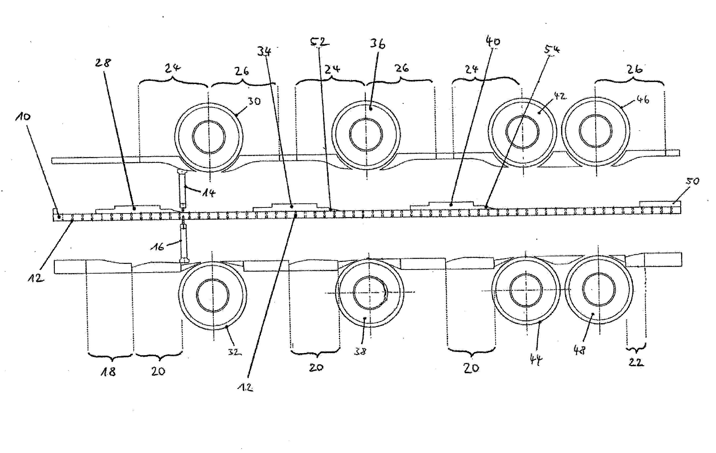 Method for testing multilayer tablets in a multiple rotary press