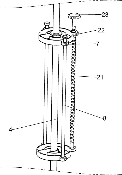 A water pipe cutting device for damaged wall corners