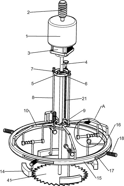 A water pipe cutting device for damaged wall corners