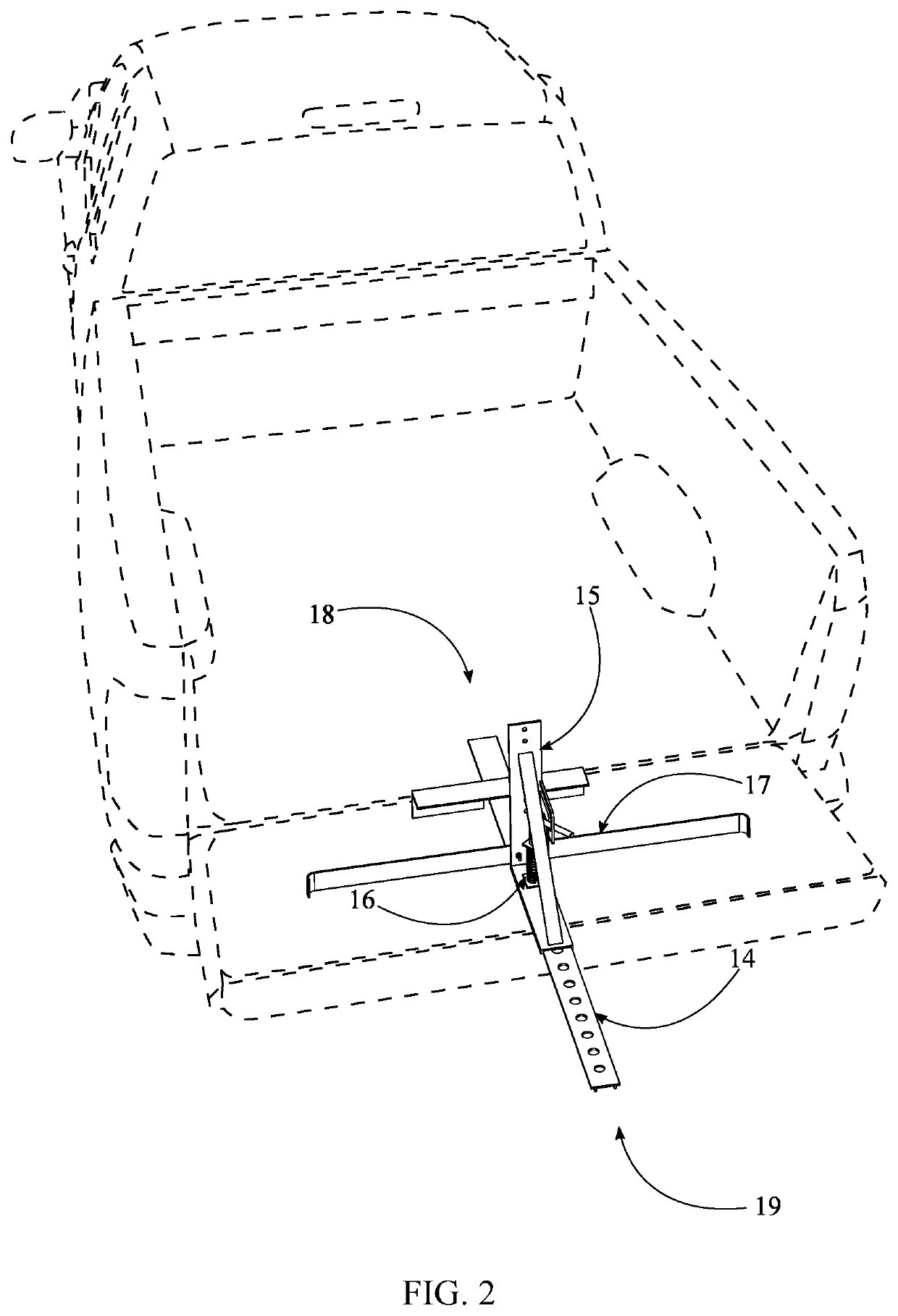 Lockable Cargo Retaining Apparatus