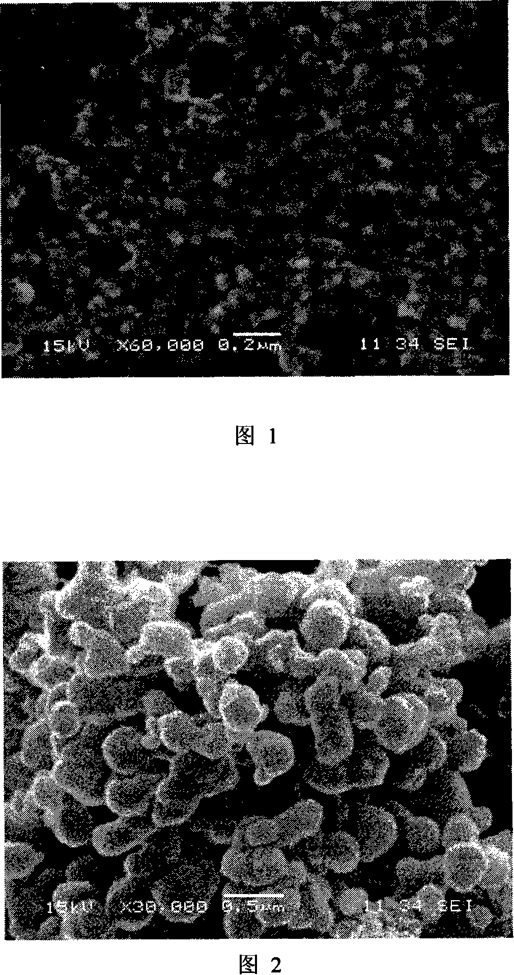 In situ preparation method for nano WC powder from porous carbon material