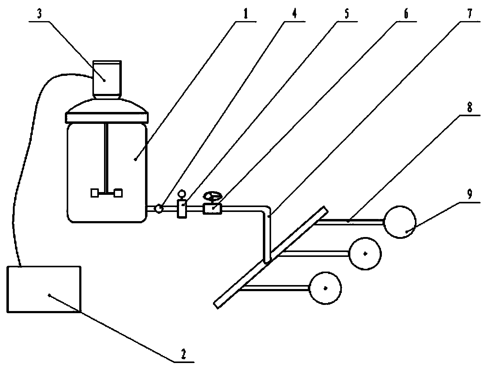 Self-pressing simple drip irrigation system