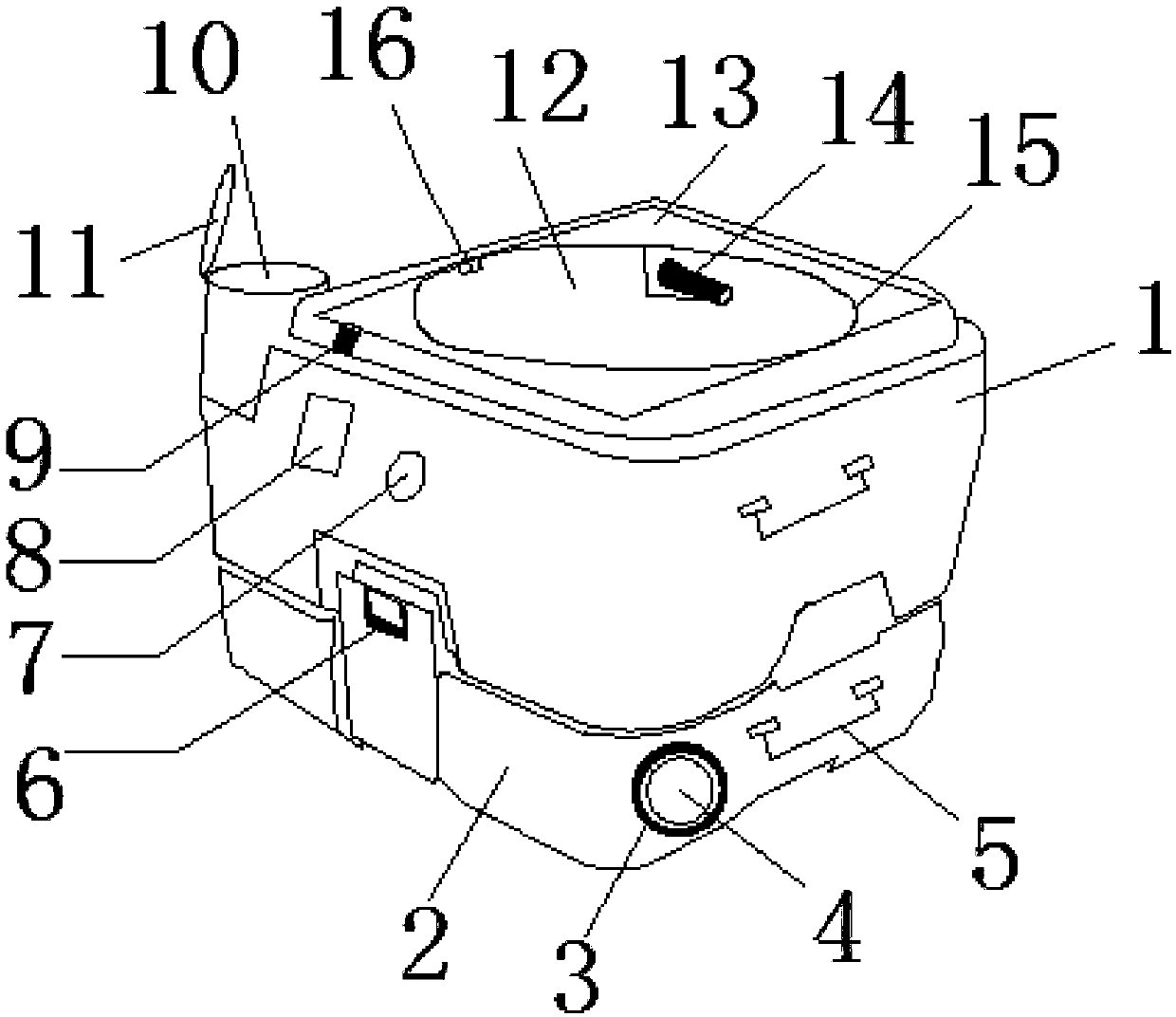 Mobile multifunctional intelligent toilet