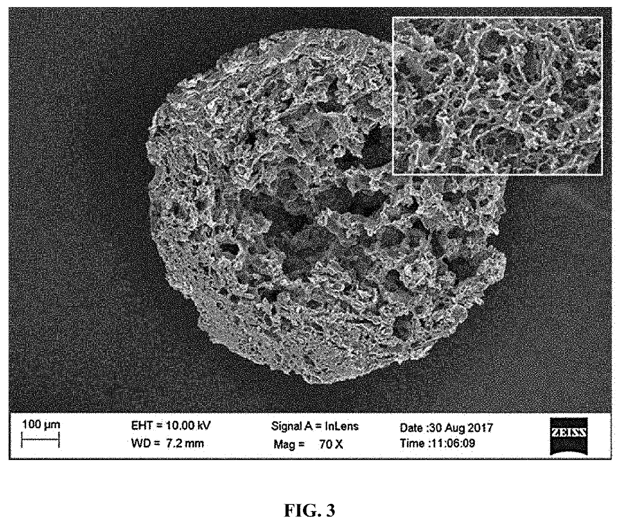 Method of preparing large-size high-porosity fe-doped photocatalytic porous magnetic microspheres and uses thereof