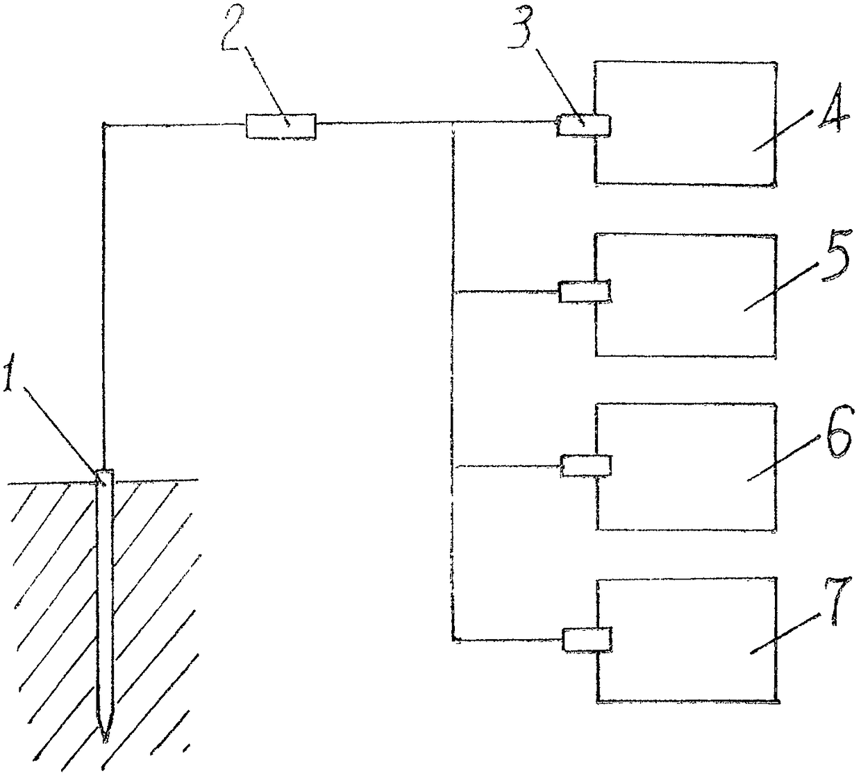 Ground-rod type earthing health device