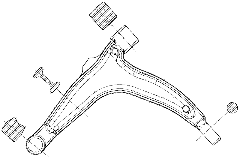 Manufacturing process for lambdoidal control arm