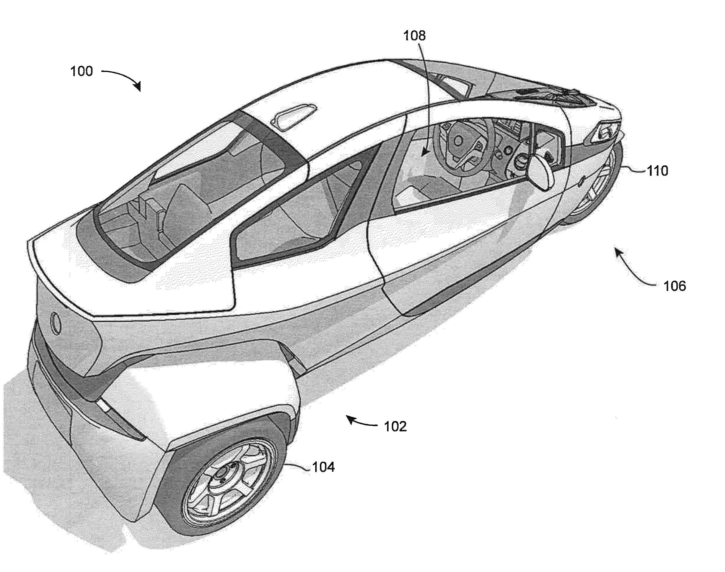 Steering and control systems for a three-wheeled vehicle