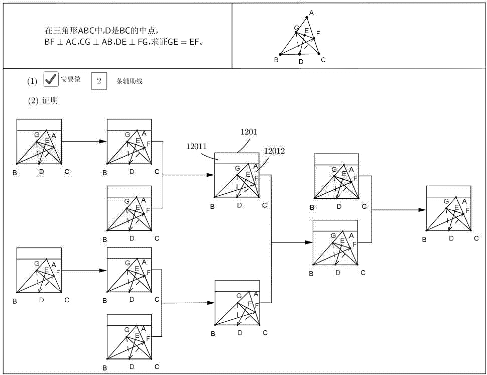 Method and system for interactively completing solving process of mathematic question