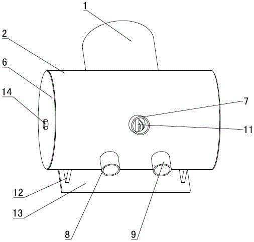 A device for generating gas vibration of expectorant machine