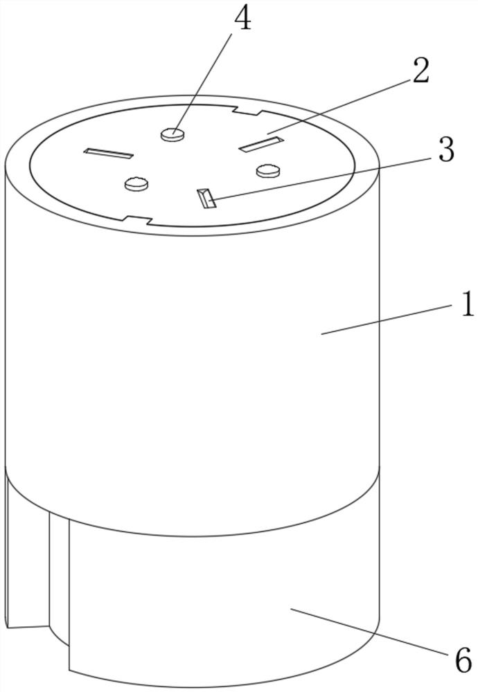 A three-point contact rotary safety waterproof socket