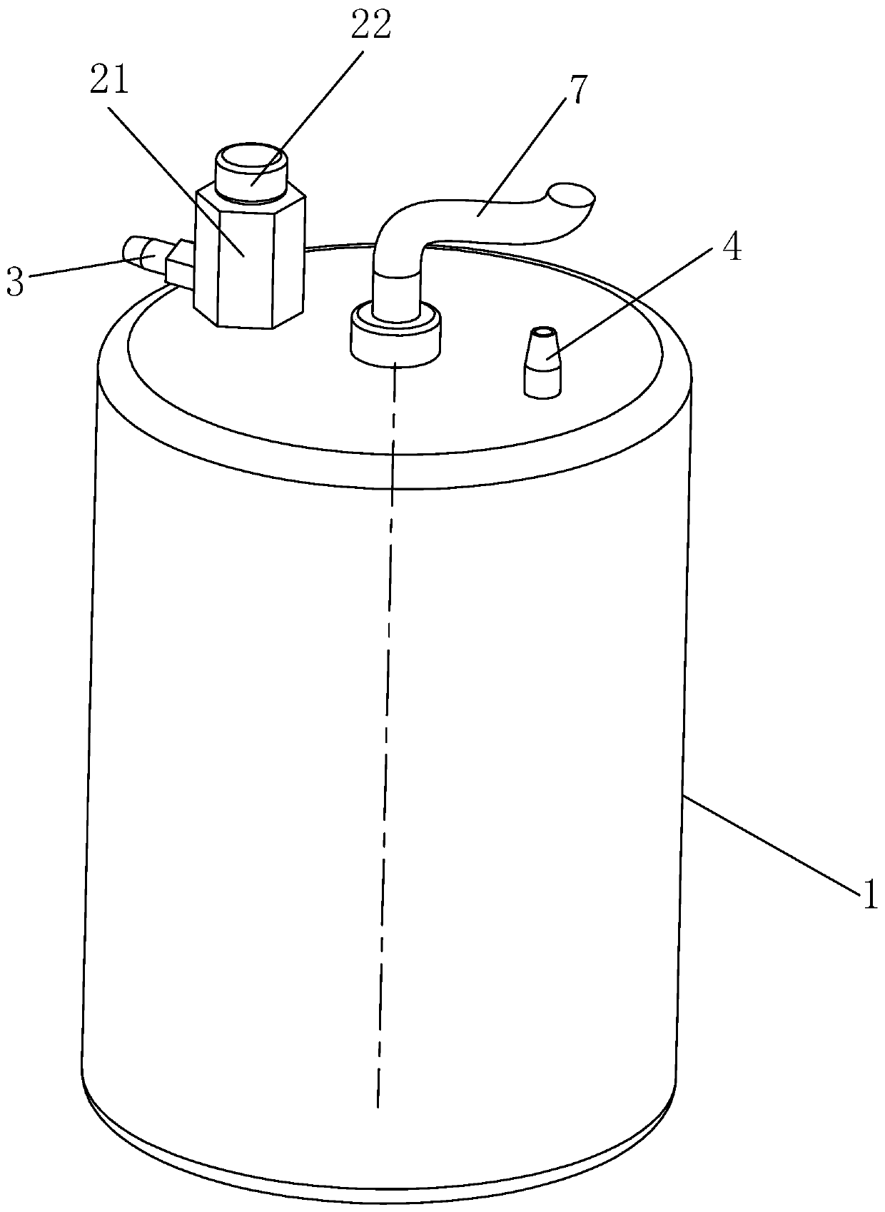Portable oxygen-inhalation heater based on phase-change thermal storage