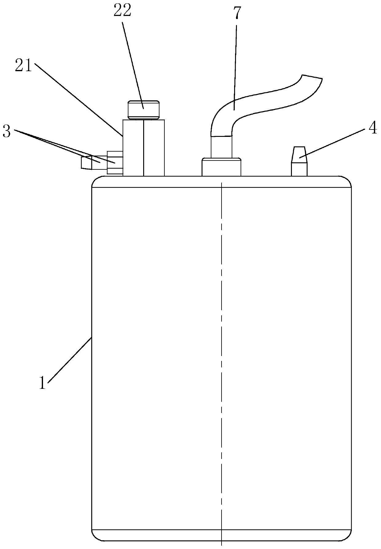 Portable oxygen-inhalation heater based on phase-change thermal storage