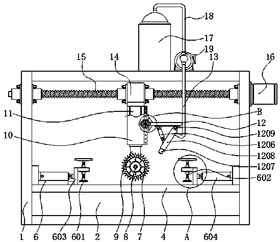 Leftover material cutting device for intelligent classification garbage can production