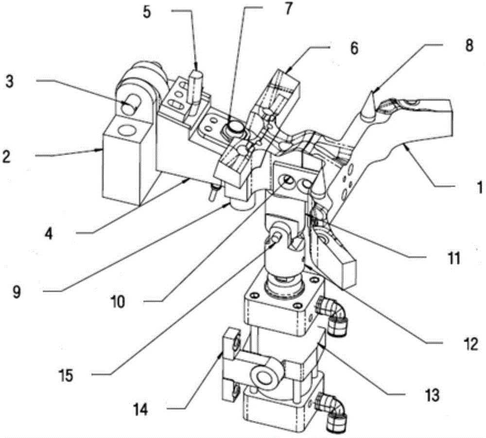 Rotating part-supporting mechanism for lower mold of Transfer line