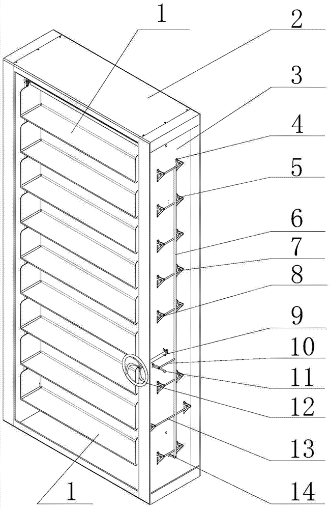 A lifting bookcase