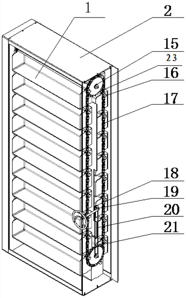 A lifting bookcase