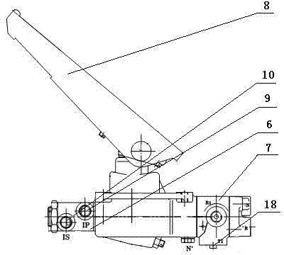 Hydraulic braking system of container front crane