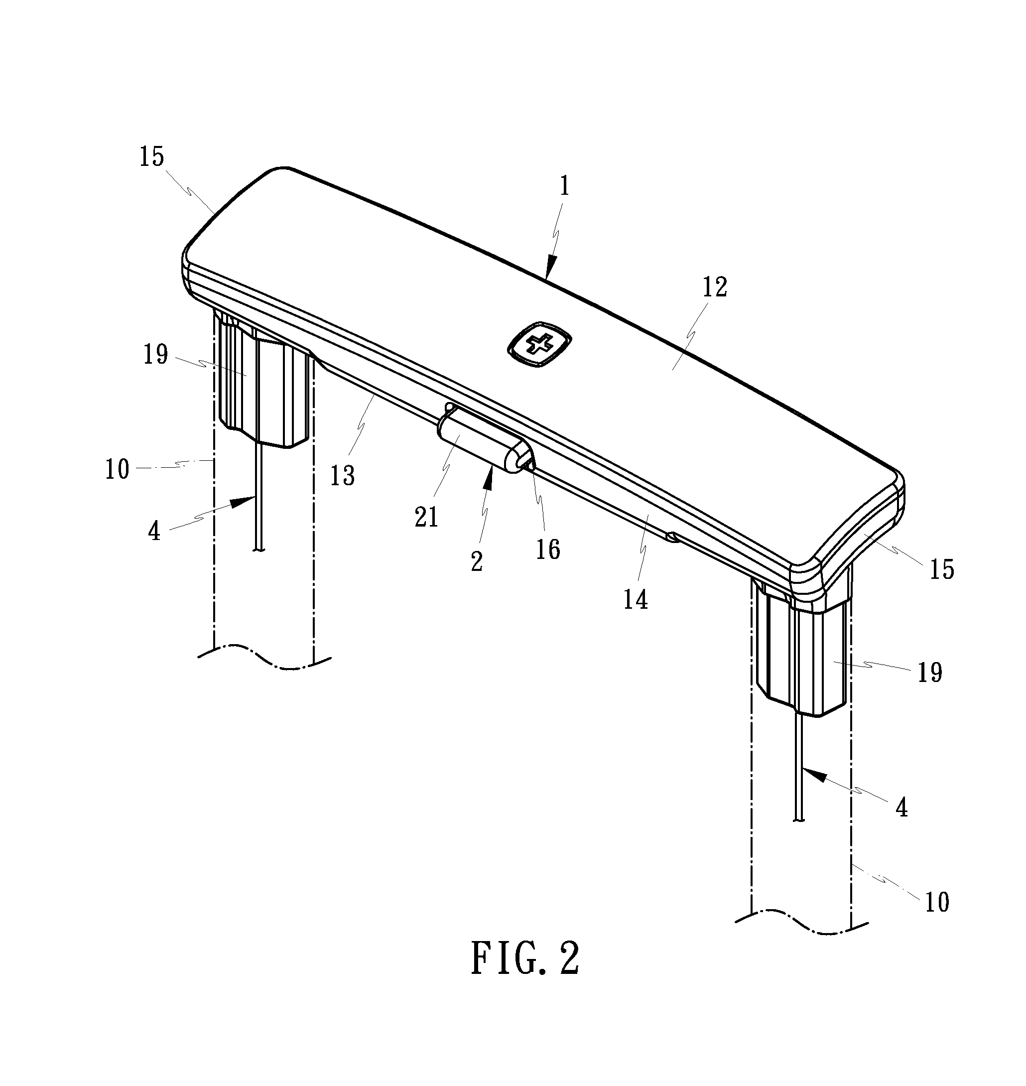 Luggage handle structure