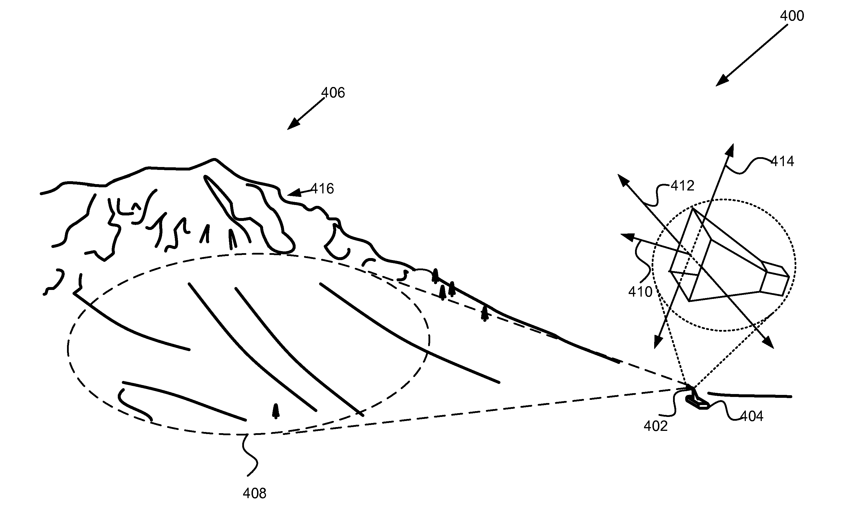 Method, apparatus, and system to remotely acquire information from volumes in a snowpack