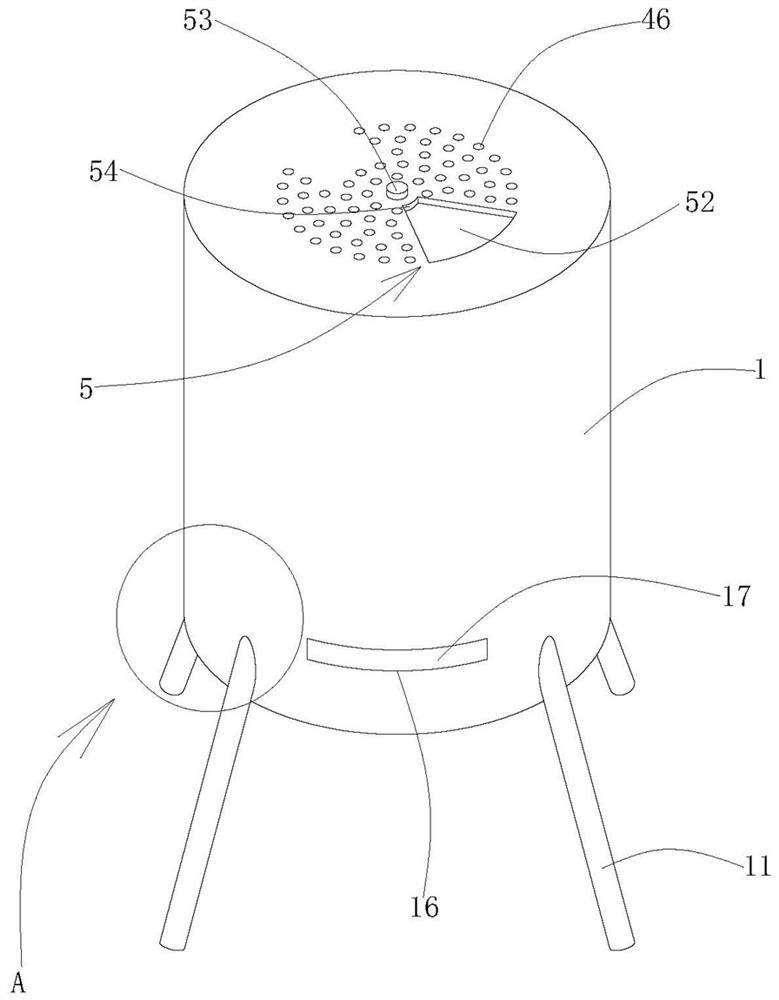 Tea leaf drying device capable of reducing tea leaf breakage