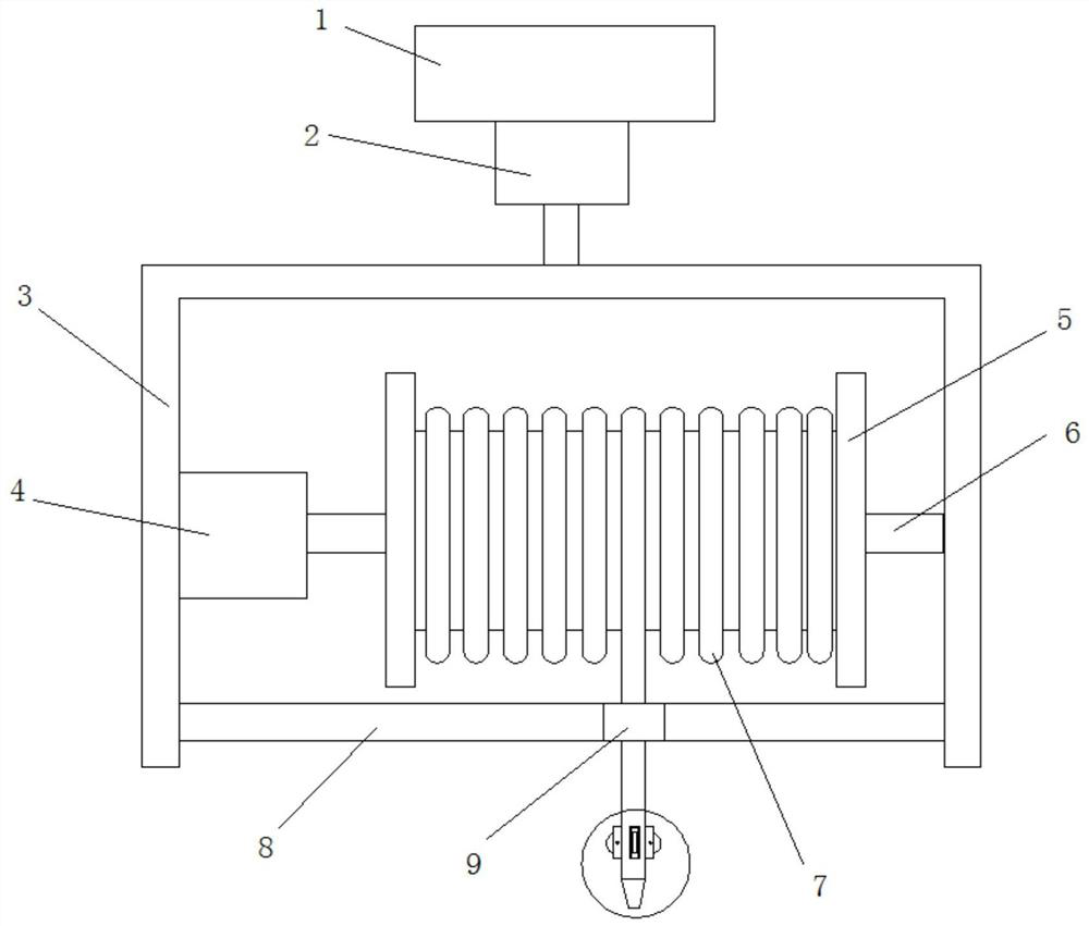 Ship electrical engineering threading construction device and using method