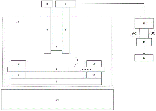 Current transformer based on magnetically controlled grating light valve and method for detecting bus current