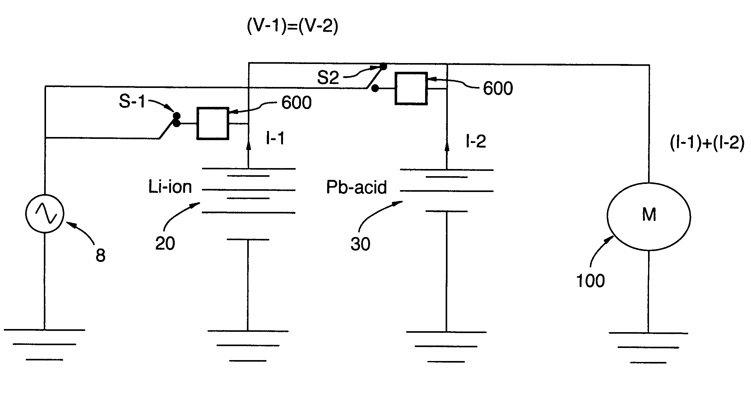 Energy storage device for loads having variable power rates