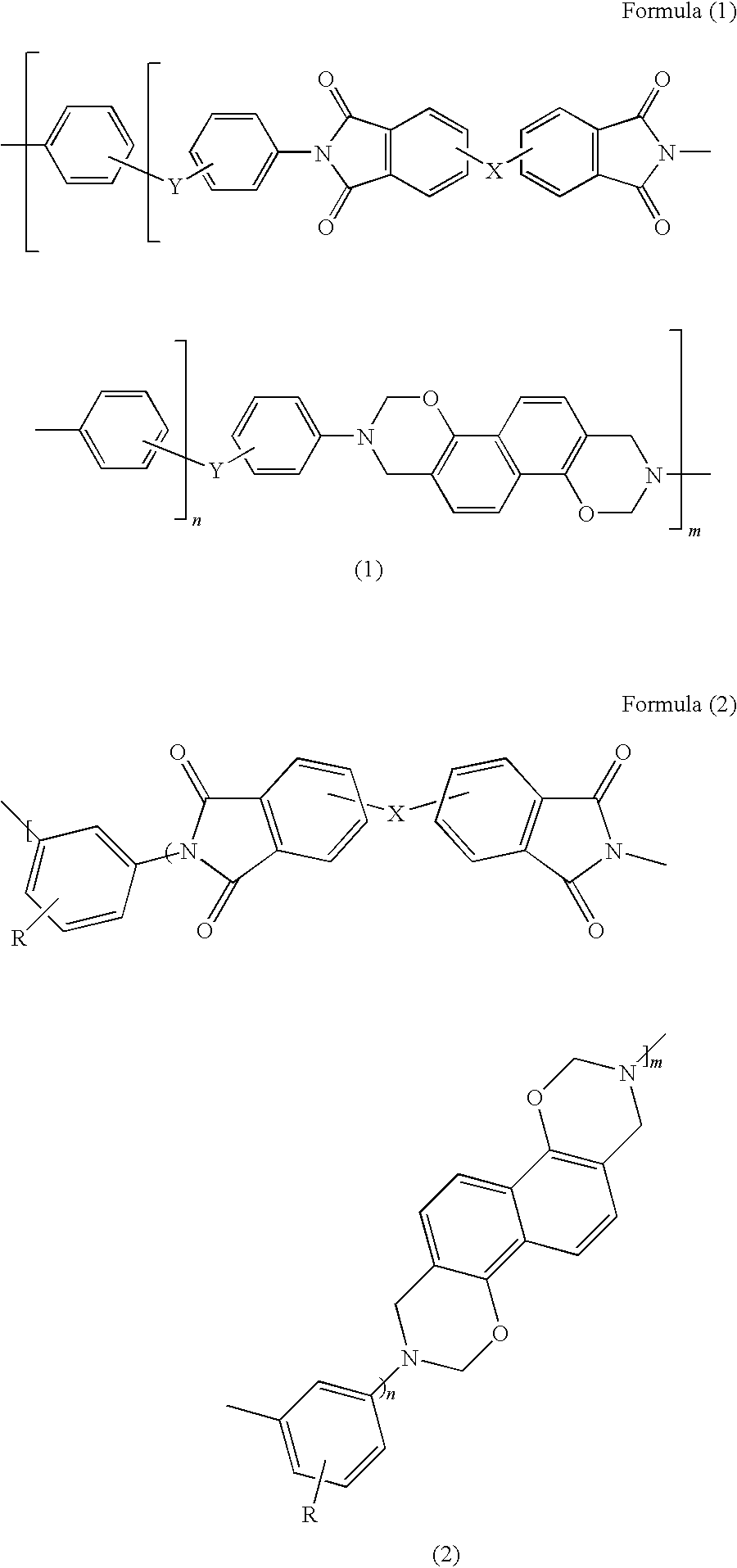 Imide-naphthoxazine copolymer