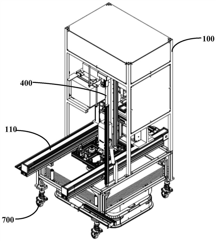 A brick laying sub-machine and the connection method of the sub-machine frame and the brick conveying machine