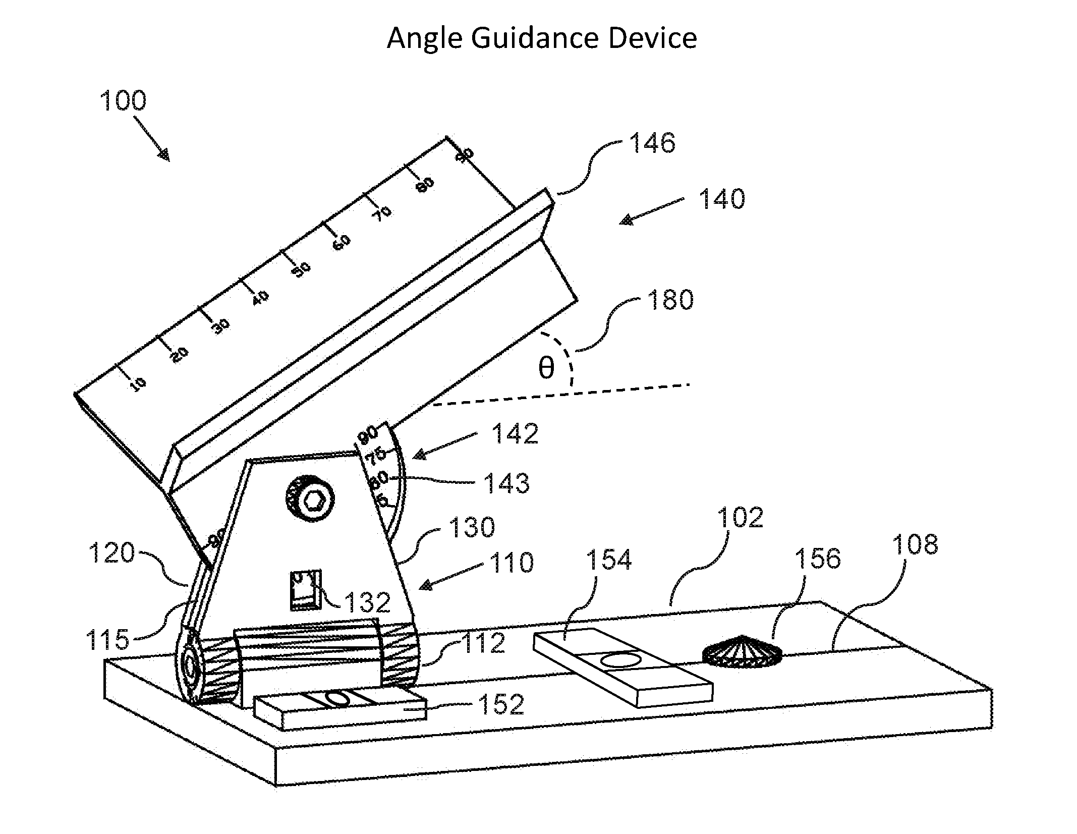 Angle-guidance device and method for CT guided drainage and biopsy procedures
