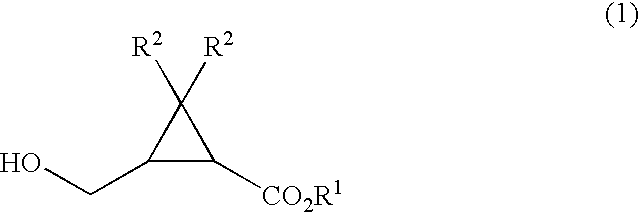 Process for production of formylcyclopropanecarboxylic ester