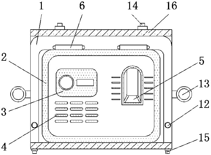 Wall-mounted attendance machine with moisture-proof function