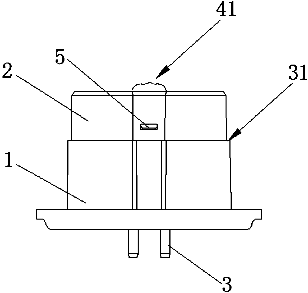 Separated type aluminum plastic lamp holder