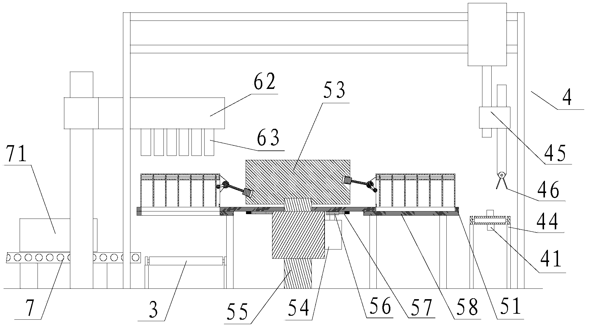 Automatic enveloping, jar mounting and welding device and method thereof