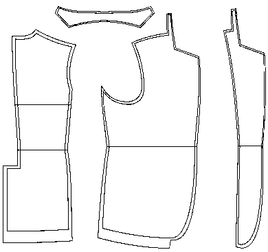 Cutting and sewing process of suit collar