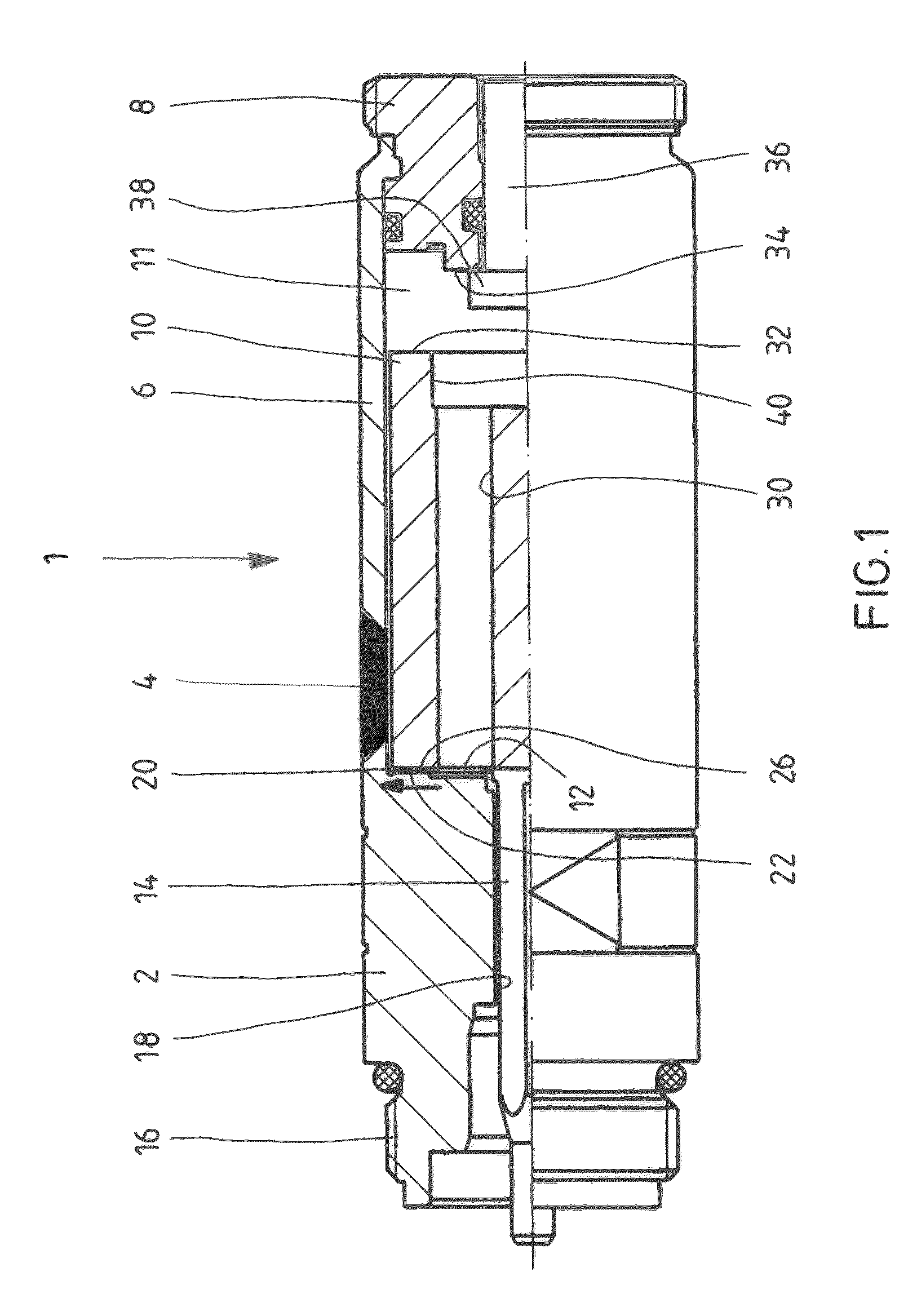 Actuating solenoid and non-stick disk