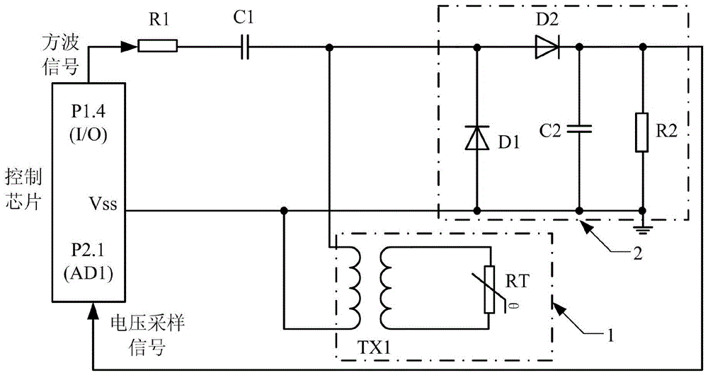 A Temperature Detection Circuit Based on Transformer Isolation