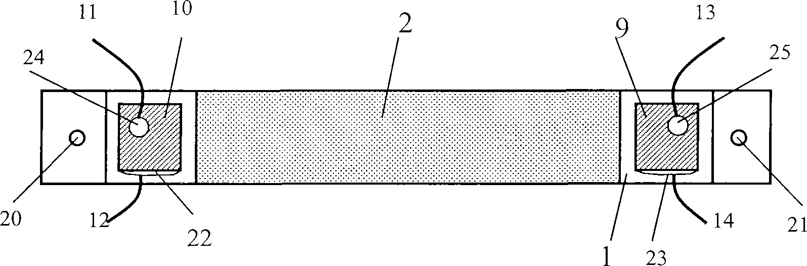 Production method of miniature radiation detection chip
